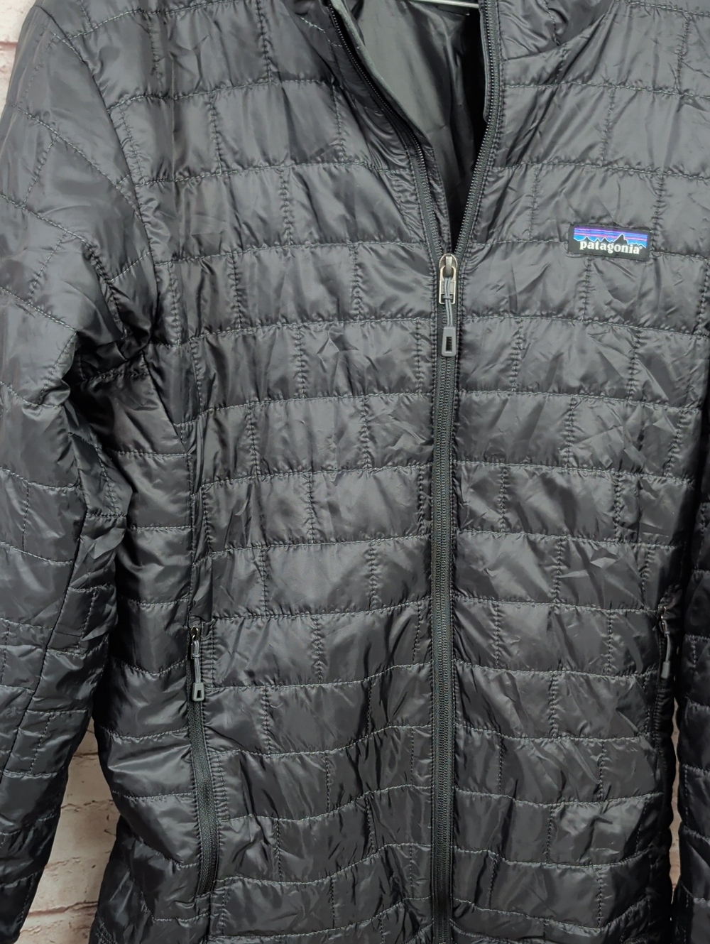 Patagonia Nano Puff Jacket Men's Medium Black Full Zip Puffer Outdoor - Picture 3 of 6